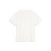 Li Ning Embroidered Floral Round Neck Short Sleeve T-Shirt Women Tops Off-White AHST490-1