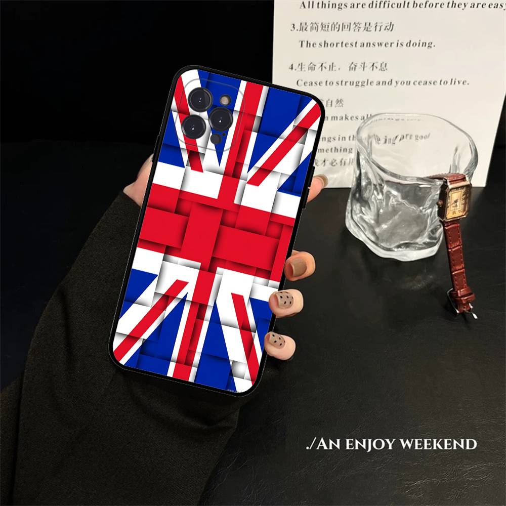 England Britische UK Flagge Handyhülle Für iPhone 17 16 14 15 13 12 11 Pro Max Plus Silikon Weiche Hülle