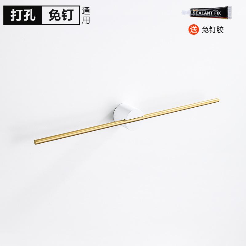 40/50cm Movable Towel Bar Towel Hanger Bath Towel Holder Wall Towel Bar Space Aluminum Bathroom Shelf Kitchen Storage Rack