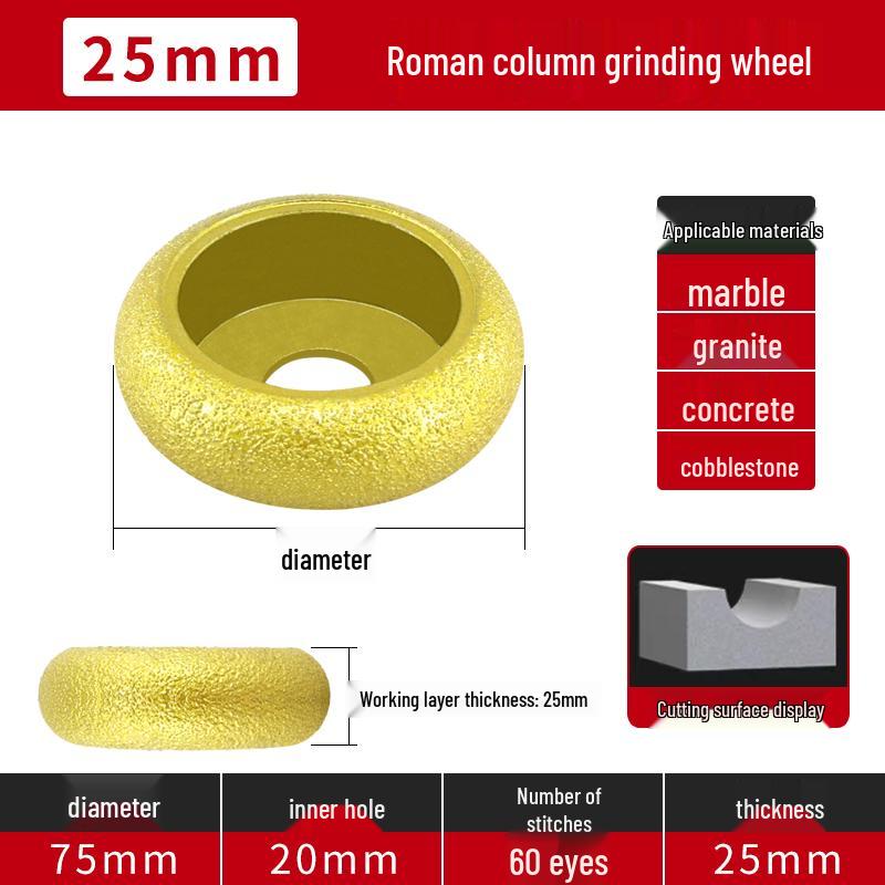 Bordureuse pour Carrelage en Marbre et Meuleuse à Pierre pour Meuleuses d'Angle - Outil de Découpe, Chanfreinage et Polissage de Carrelage