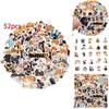 Vibrant Haikyuu!! 52-piece Pvc Stickers Perfect For Luggage And Skateboards