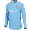 Puma Manchester City 2024 25 Authentisches Heimtrikot Langarm