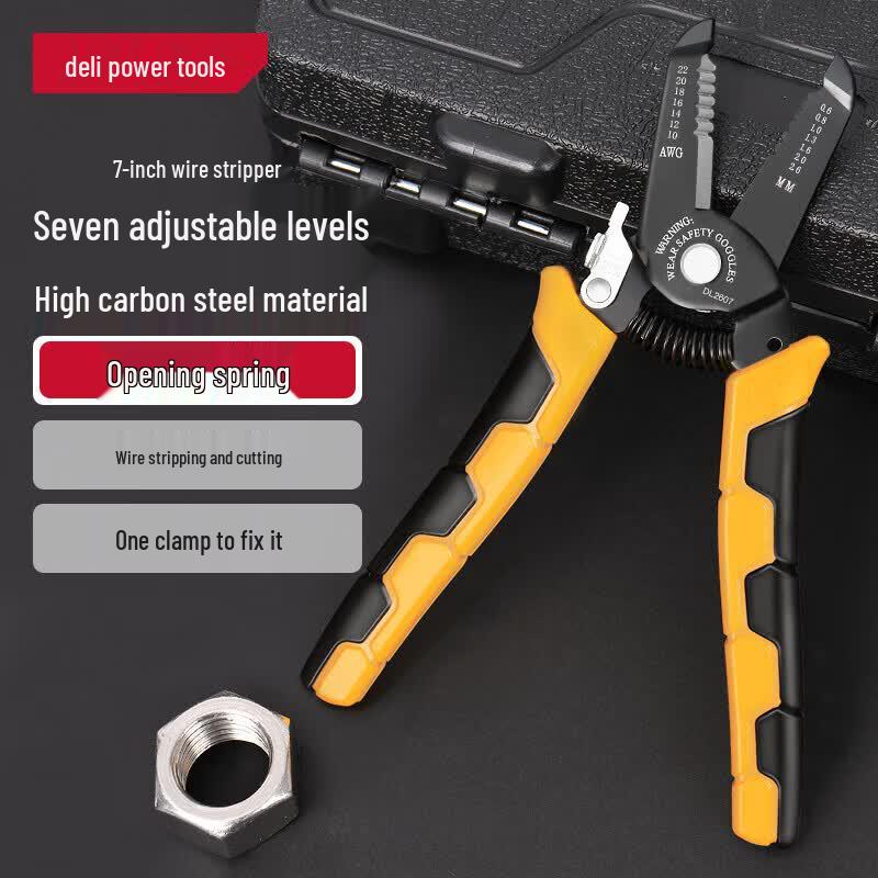 Deli 7-inch Multi-function Wire Stripper