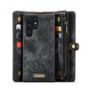 Para Samsung Galaxy S22 Ultra 5G Funda CaseMe-008 Desmontable Multifuncional con Tapa Horizontal de Cuero