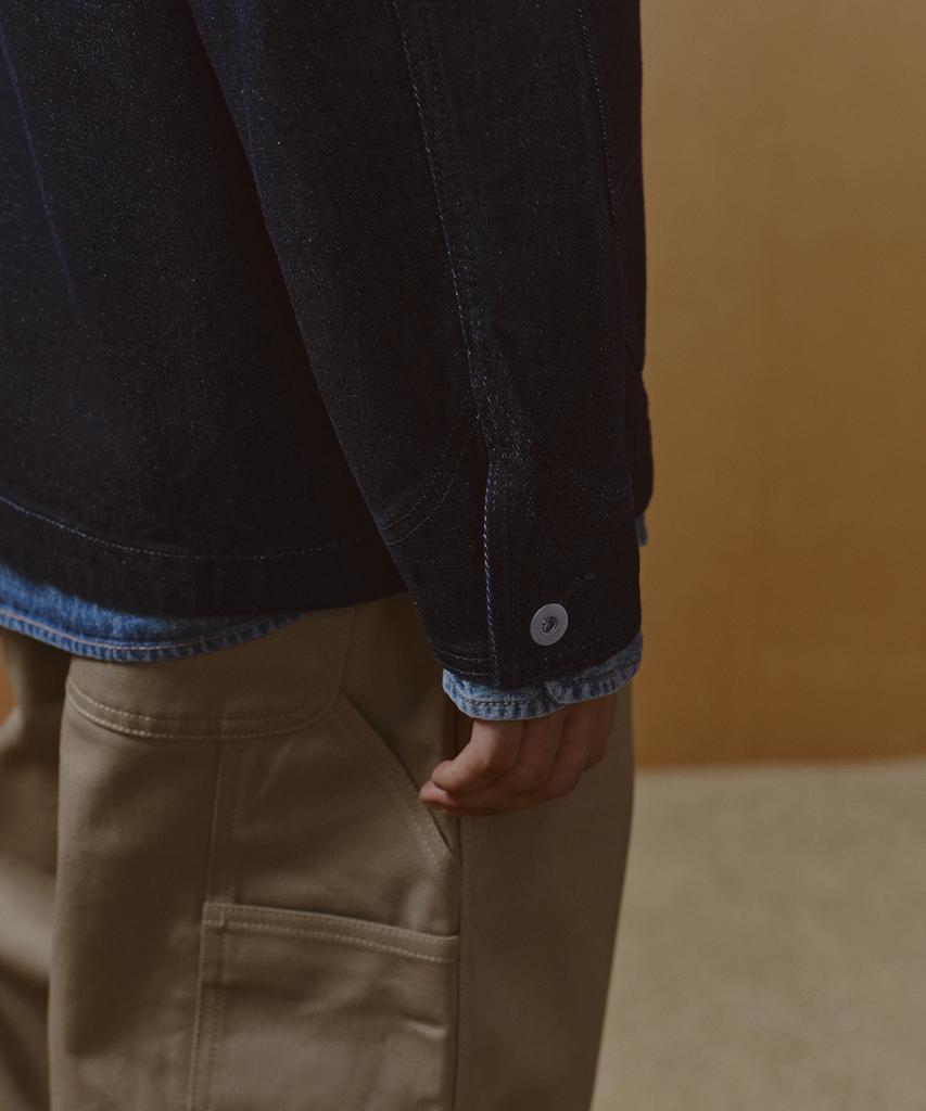 Musinsa Standard Denim Chore Jacket [Deep Indigo]