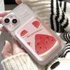 Summer Fruit Watermelon Leather Phone Wallet Case For Magsafe Magnetic Slim Back Pocket Shockproof Durable Stylish Cover