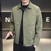 Lapel Jacket Men's Spring and Autumn 2025 New Trend Casual Thin Executive Jacket Men's Spring Clothes