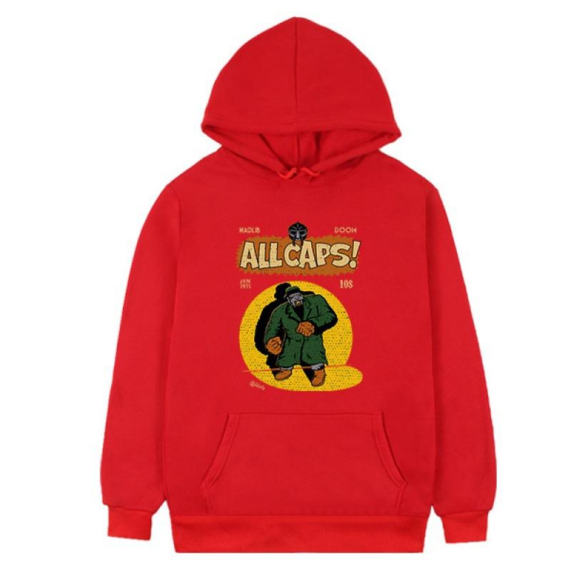 Bluza z kapturem Mf Doom Rapper Print ALL CAPS