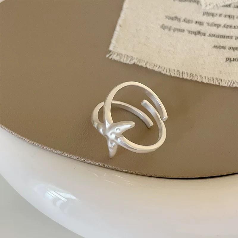2026 Matte Metal Starfish Open Ring: Chic, Unique & Versatile Women's Fashion Jewelry