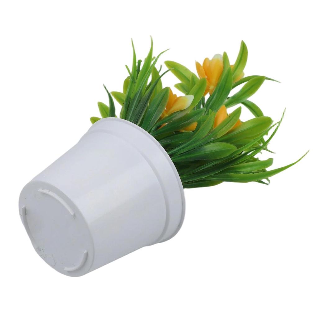 Plastics Artificial Flowers Pot Decoration Weddings With Pot Floral Garden Office Outdoor Parties Plant Restaurants