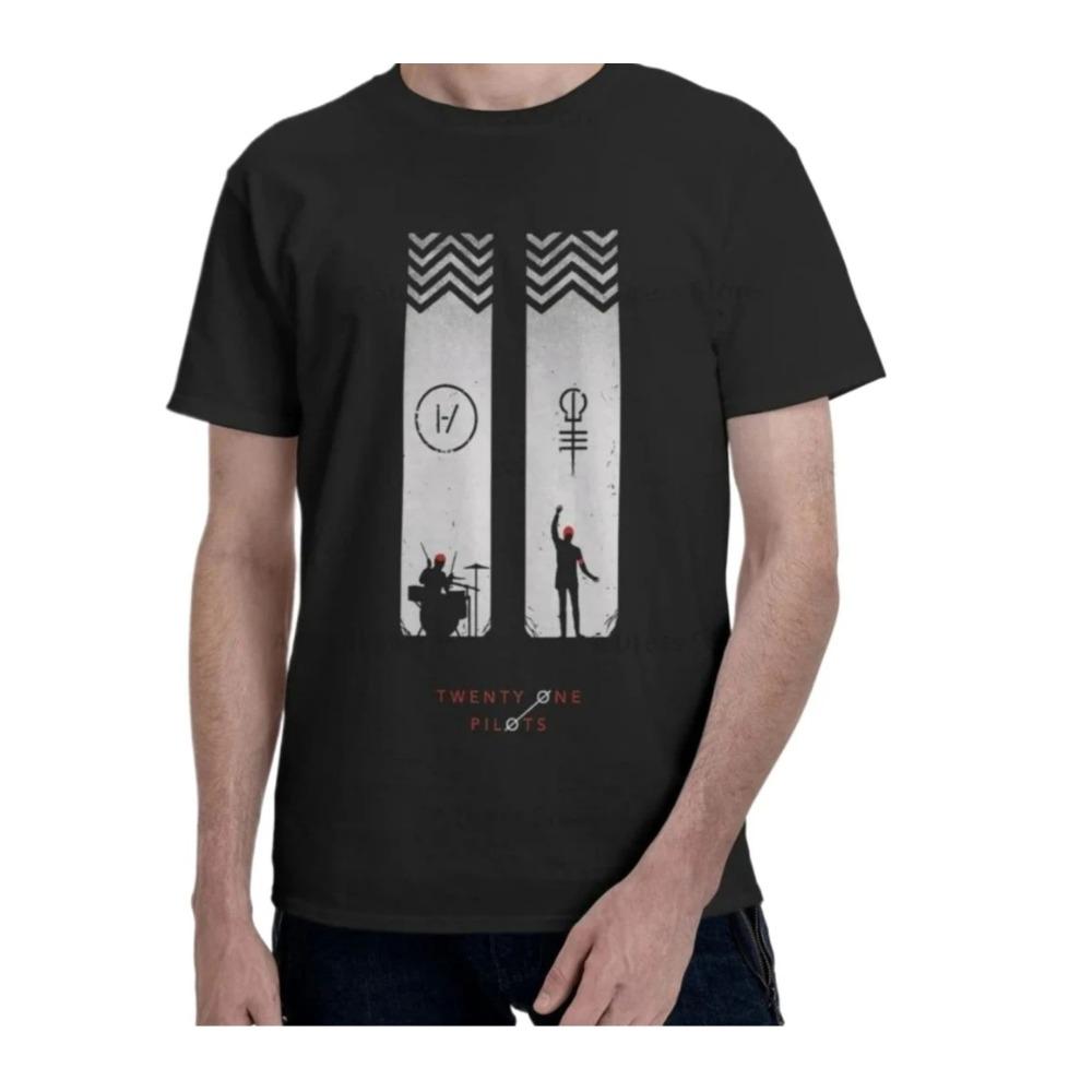 Twenty One Pilots Crew Neck T-Shirt Summer Retro Casual T-Shirt Gift Harajuku Vintage Aesthetic Women Clothing Harajuku Y2K Top