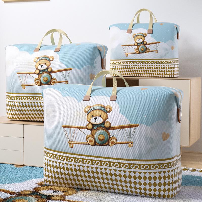 Borsa per Imballaggio con Design a Motivo Floreale, Ideale per Traslochi e Organizzazione degli Oggetti. Questa Borsa portaoggetti è perfetta per trapunte, vestiti e coperte