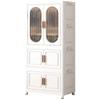 No-Installation Child's Wardrobe: Durable, Multi-Layer Folding Storage Cabinet