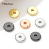 18K Gold Plated Brass Flat Spacer Beads For Bracelet Making Jewelry Fittings,Separators For Beads,DIY Jewellery Making Supplies