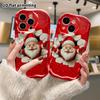 Phone Case: 2D Flat Design Suitable for iPhone 18 17 16 15 14 13 Pro Protective Case, Breaking Wall Santa Claus, Perfect Christmas and Halloween Holid