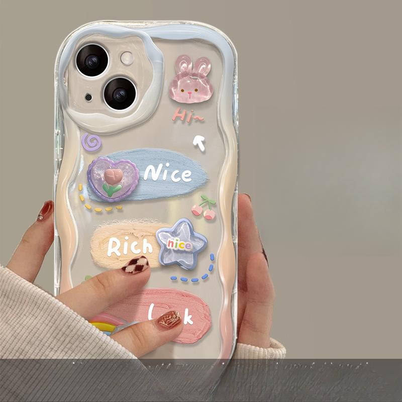 Applicable To Opporeno11/10/9pro+ Mobile Phone Case A97/93 Three-dimensional Doll Chain Cute Silicone Anti-fall