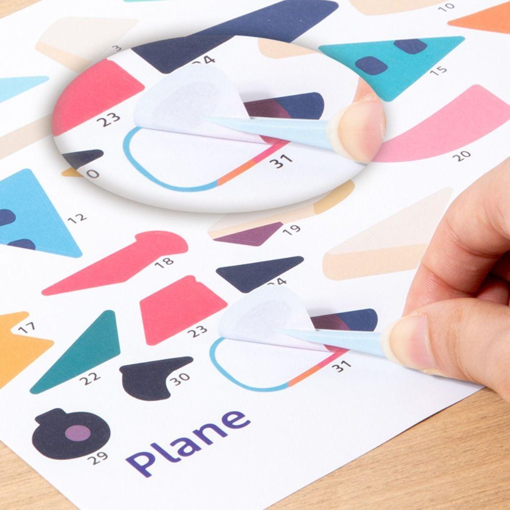 Paper DIY Paste Material Kit Educational Toys Animals Sticker Book  Children