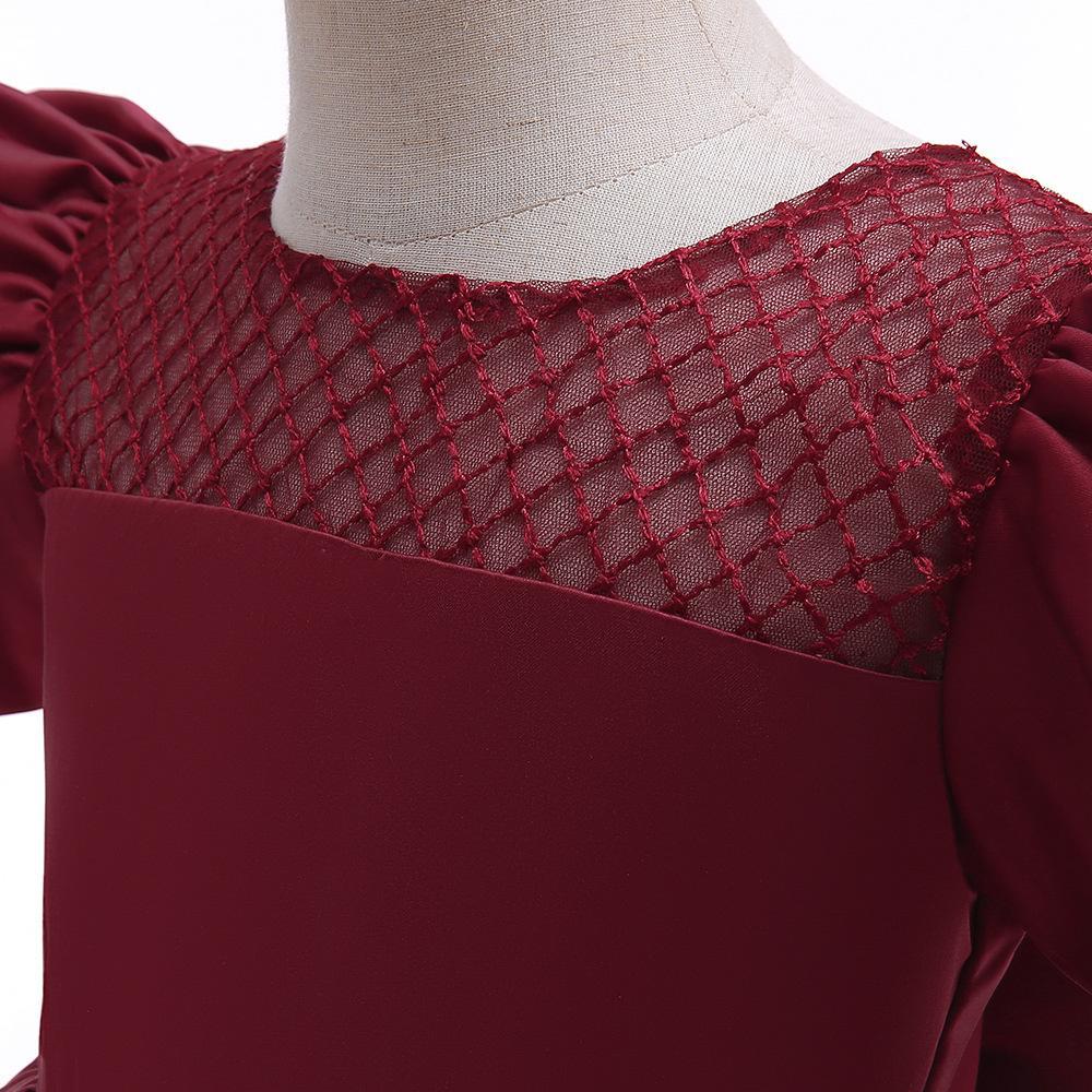 Roztomilá holčička Tutu Šaty výšivka Krajka Květina Princezna šaty pro 1. narozeninovou párty Novorozeně Babi Modré Korálky Ples Tyll Oblečení