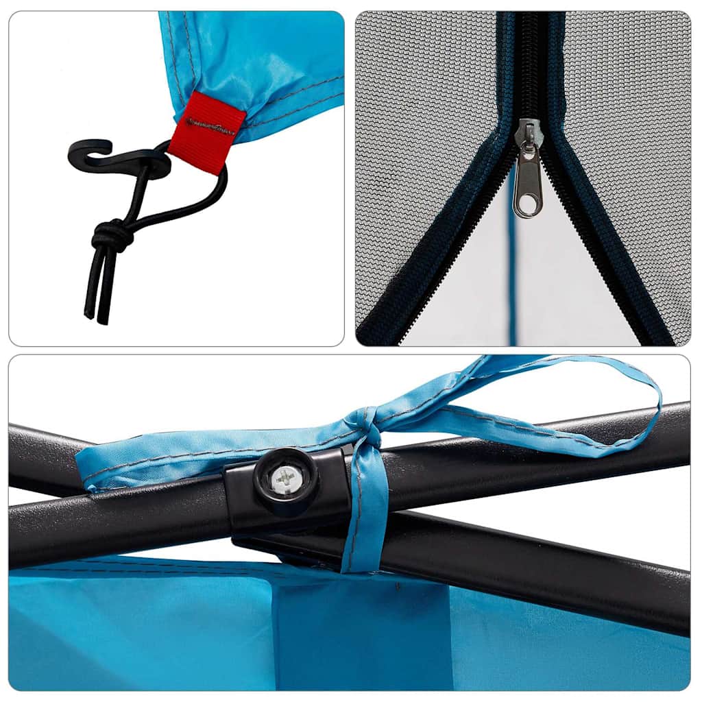 Inner Tent with Roof and Storage Blue 303 X 303 X 196 Cm Taffeta
