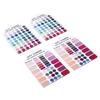 2 Sets Color Palette Cards Portable 12 Season Color Analysis Guide for Clothing Makeup Skin Tone Test