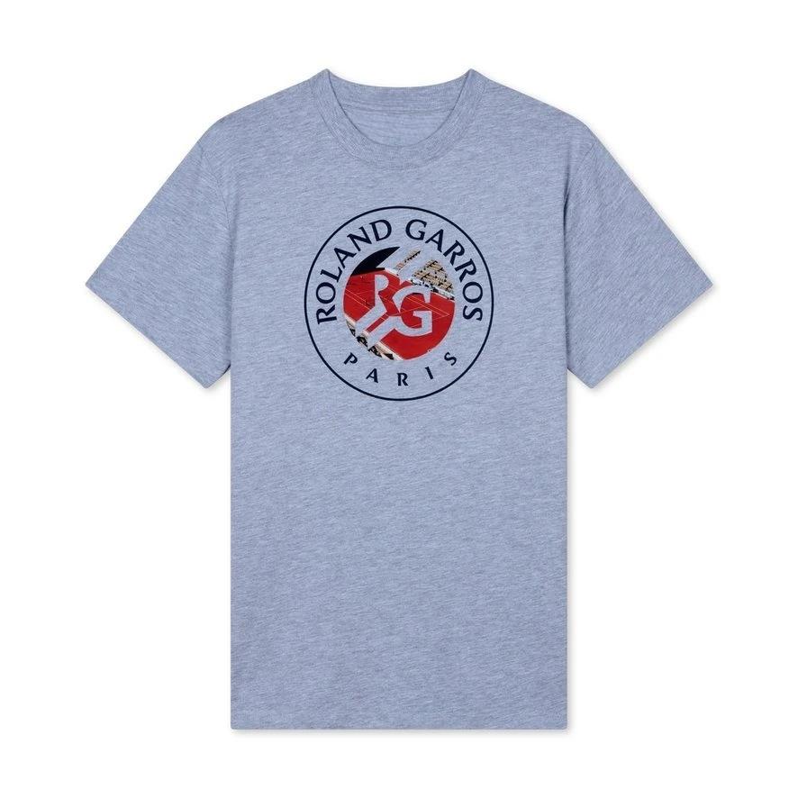 French Open Roland Garros Logo Men's Women's Tennis T-shirt 2025 Summer Pure Cotton Casual Sports Jersey Short-sleveed Top