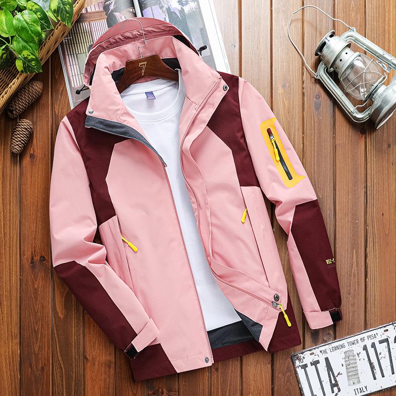 Autumn and Winter Couples Outdoor Velvet Sports Mountaineering Hiking Trendy Jacket Hooded Three-in-one Men's and Women's Jacket Batch