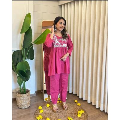 Wunderschönes Designer Kurta Hosen Kordel Set Indische Frauen Baumwoll Oberteil Tunika Kurti Kleid SC-2310