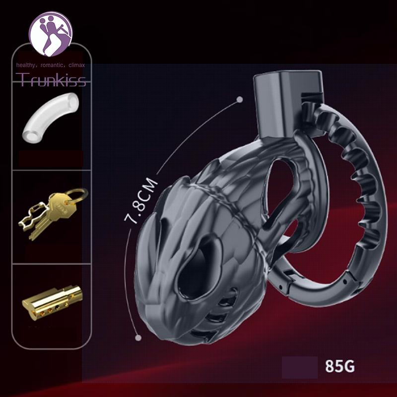 ABS Chastity Cage Adult Bondage Sex Toy Long with Cage Key Lock Cylinder to Prevent Men From Cheating Sex Toy Chastity Cage