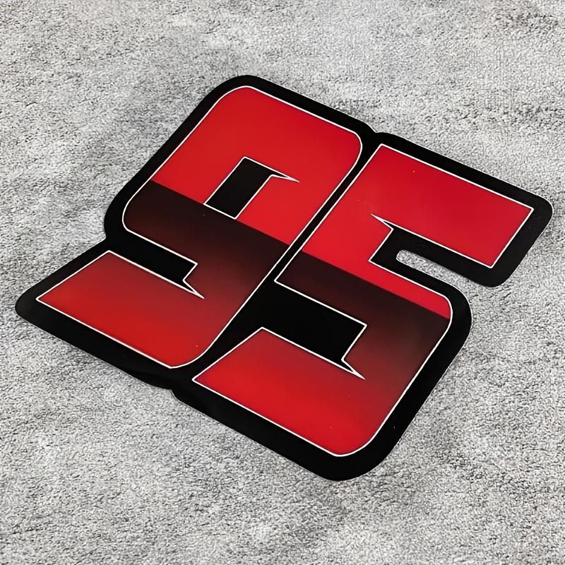Red Laser Digital Sticker 1PC, Waterproof UV Resistant PVC Self-Adhesive Decal for Car Instrument Panel