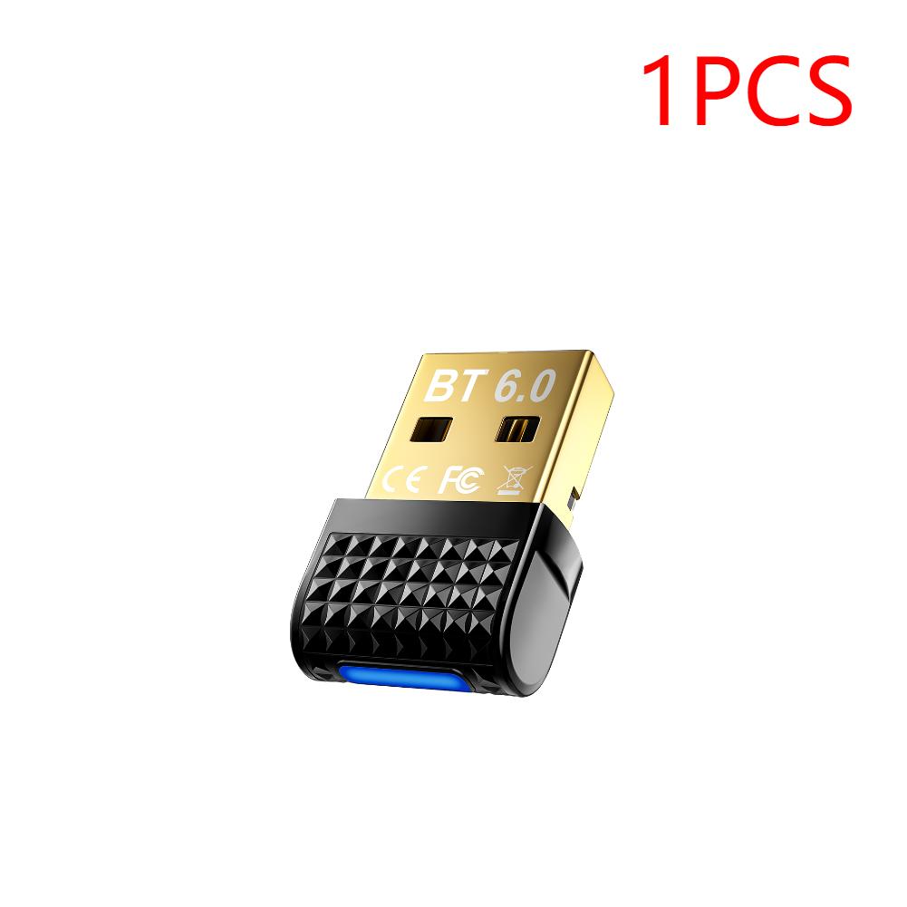 1-5PCS 6.0 Adapter USB BT Adapter Plug and Play Wireless BT Transmitter Receiver for PC Mouse Keyboard Headphones Speakers