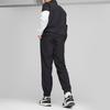 Puma Power Woven Tracksuit With Color Block Logo Print Jacket And Casual Pants Set Men Tracksuit Black 675747-01