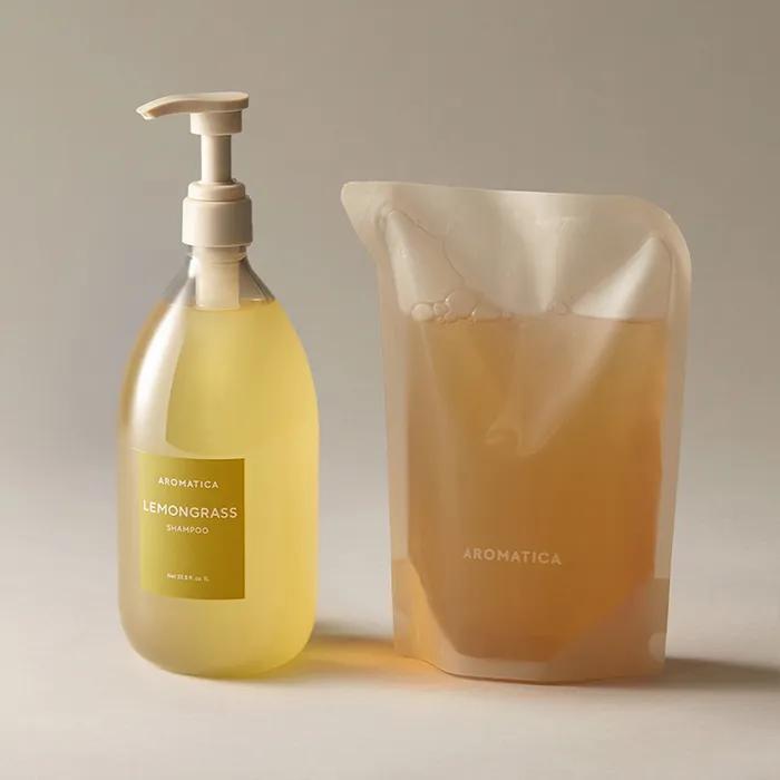 Lemongrass Hair Loss Care Shampoo 1L + Refill 500ML Set