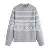 NVG·YOUNG Men's Fair Isle Crewneck Wool Blend Sweater