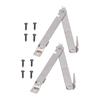 2 Set Folding Support Hinges Lid Lift Up Stay Hinge for Wooden Boxes Cabinet Cupboard Furniture