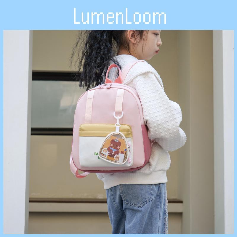 Nursery Adorable Cartoon Backpack For Boys And Girls Lightweight Nylon School Bag