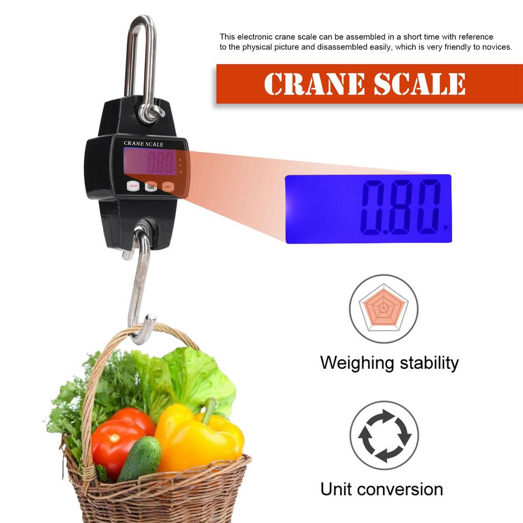 Crane Scale Handheld Portable Digital Accurate Multifunctional Industrial Electronic Hanging Scale