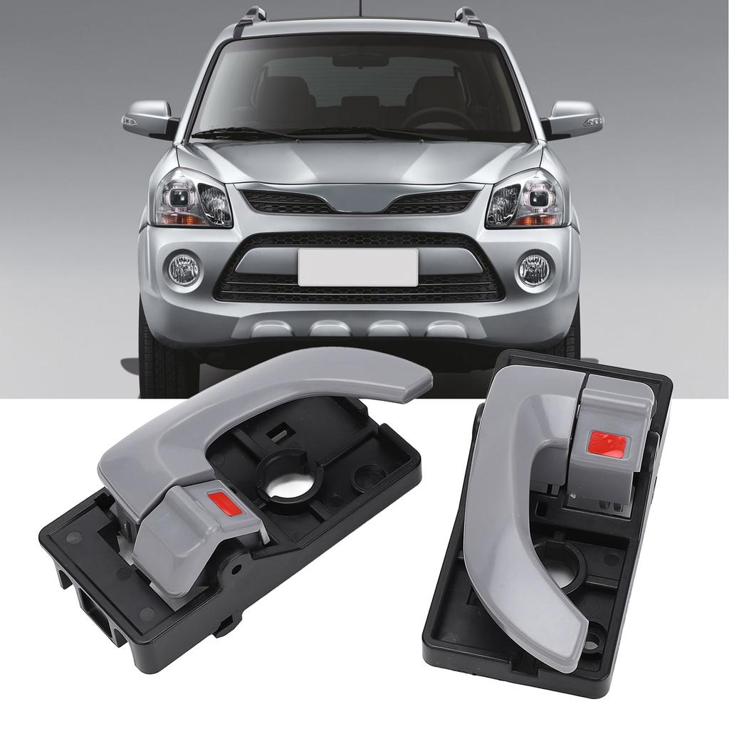 Pair of Interior Door Handle 826102E000 Car Inside Door Handle Set for Tucson JM 2005–2009