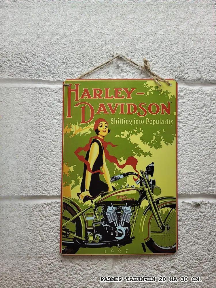 Metal Tin Sign Harley Davidson Motorcycle Poster Retro Wall Art Home Decor