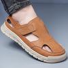 2025 sandals men's summer breathable bag head hole shoes hollow soft sole sports driving beach wading sandals 2506