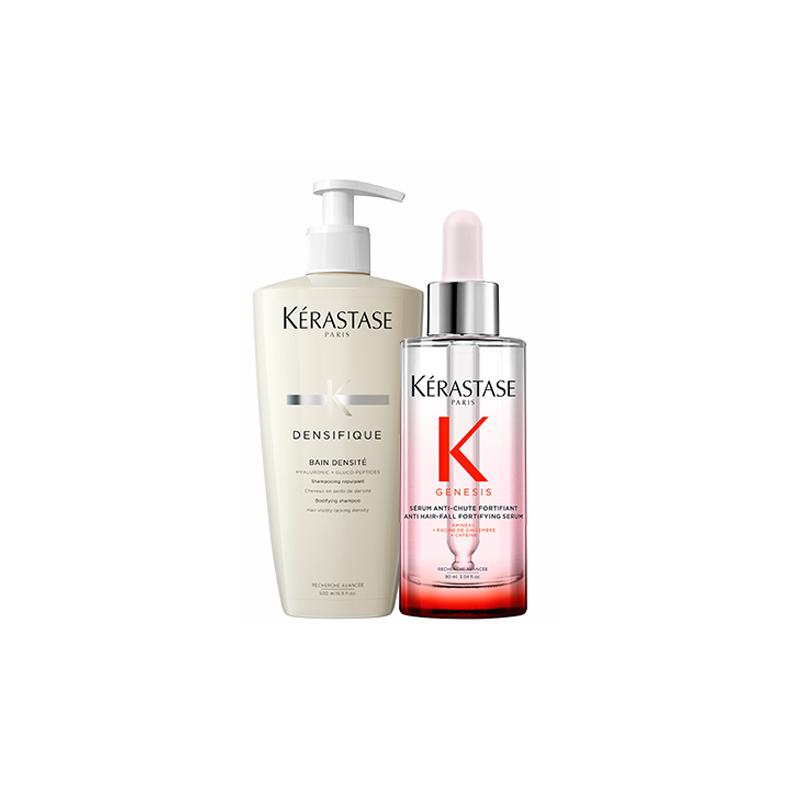 Kerastase toiletry set Vitality Ginger Powder Essence Fluffy Shampoo and Hair Care Revitalizing and Volumizing Shampoo +  Vitality 500ml+90ml розовый