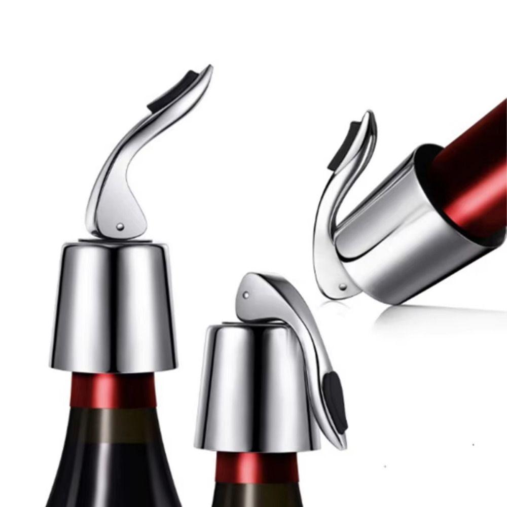 2pcs Creative Wine Saver Bottle Stopper Portable Vacuum Sealer Bottle Plug  for Wine Lovers