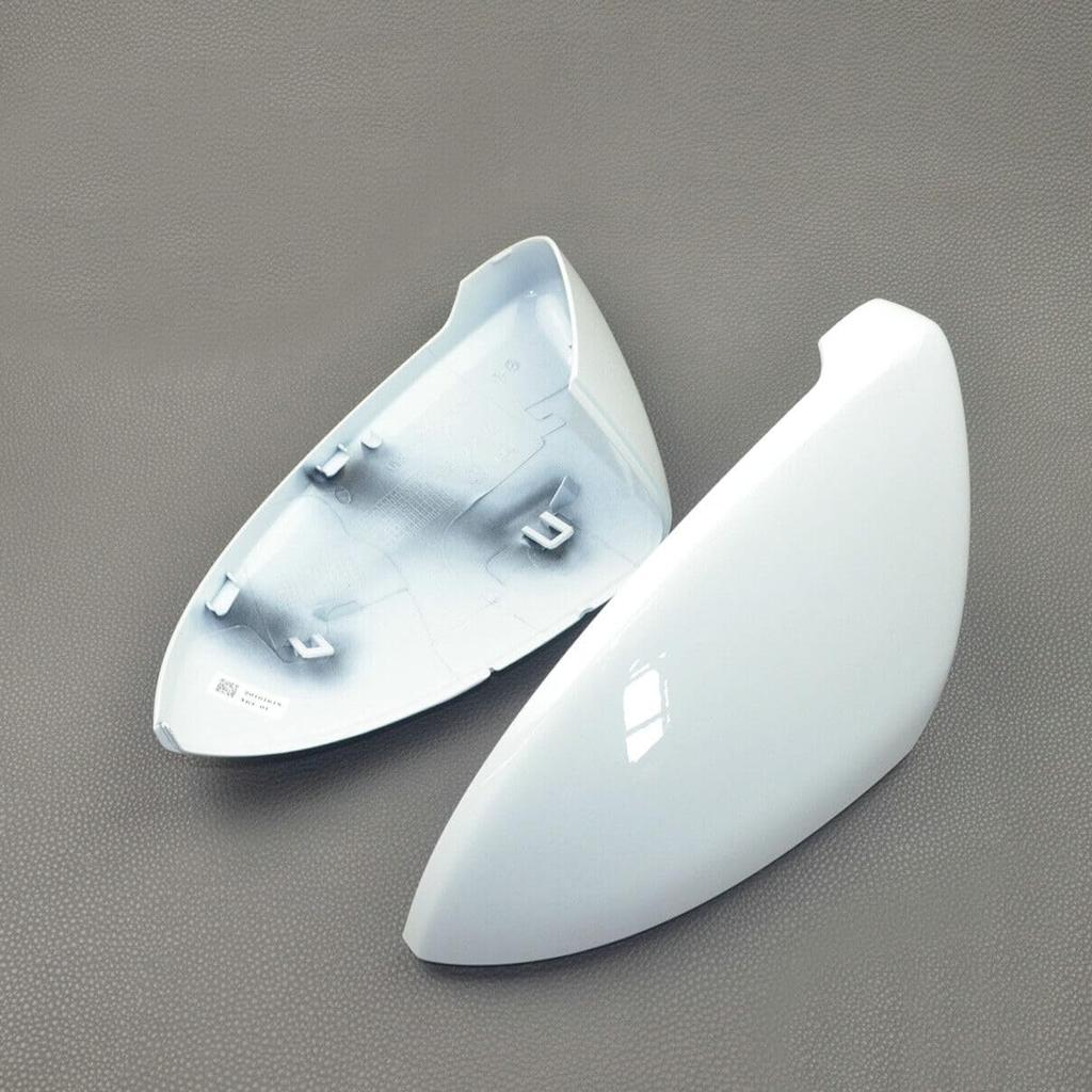 Left+Right Rearview Mirror Cover Side Mirror Caps for VW Golf GTI MK7 2015 2016 2017 2018 2019 2020 2021 White