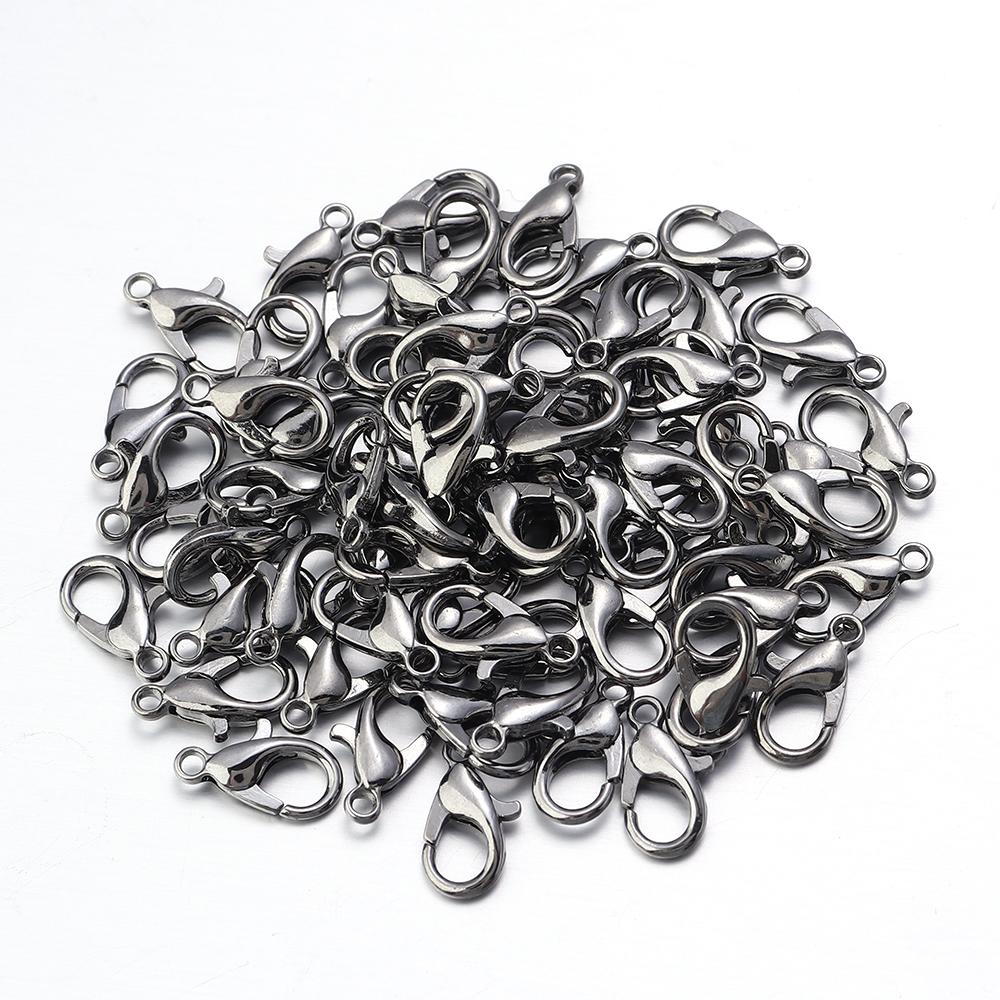 High Quality Metal Gold Silver Plated Lobster Clasps for Jewelry Making DIY Bracelets Necklaces Hooks Chain Closure Accessories