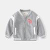 Baseball Uniform Outwear Spring and Autumn Boy's Zipper Shirt Sweatshirt Thickened Korean Style Children's Clothing Baby Boys' Letter Clothes