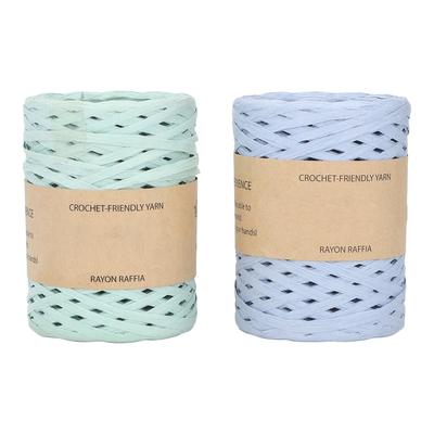 2 pièces Ruban Raphia 164 Yards DIY Artisanat Fil de Raphia Écologique Dégradable Recyclable Raphia
