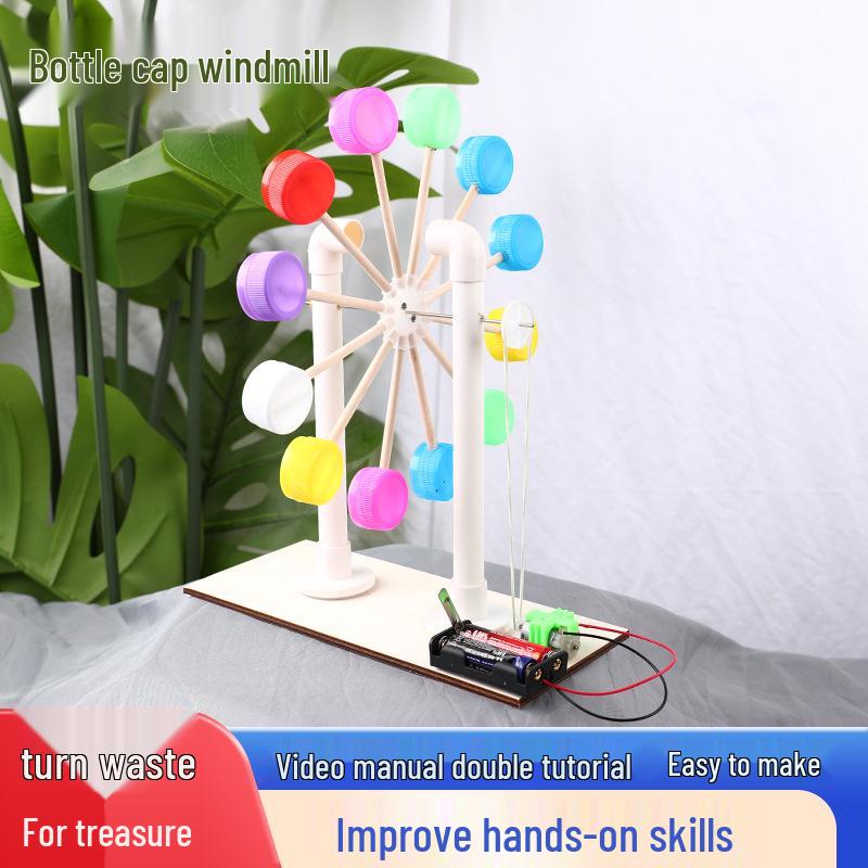

Science Small Experiment Set: DIY Windmill Educational Toy