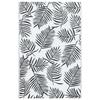 VidaXL Outdoor Rug White and Black 160x230 Cm PP