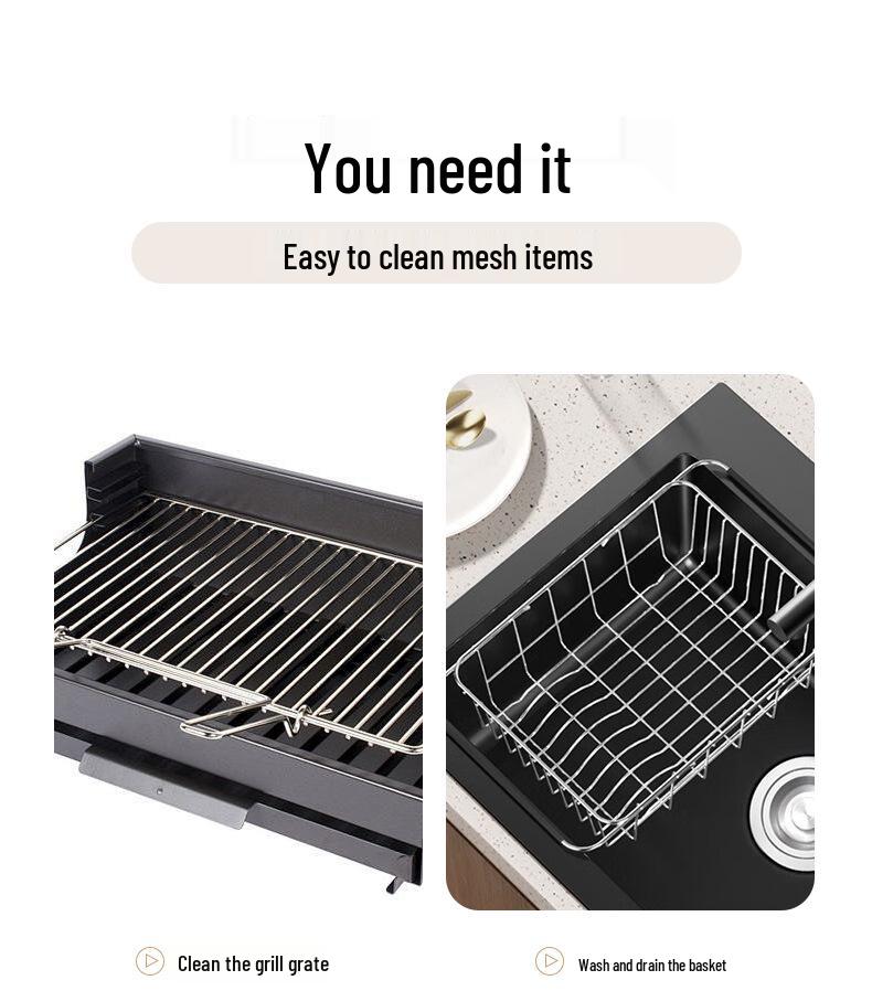 Rechargeable Stainless Steel Electric BBQ Grill Cleaner Brush
