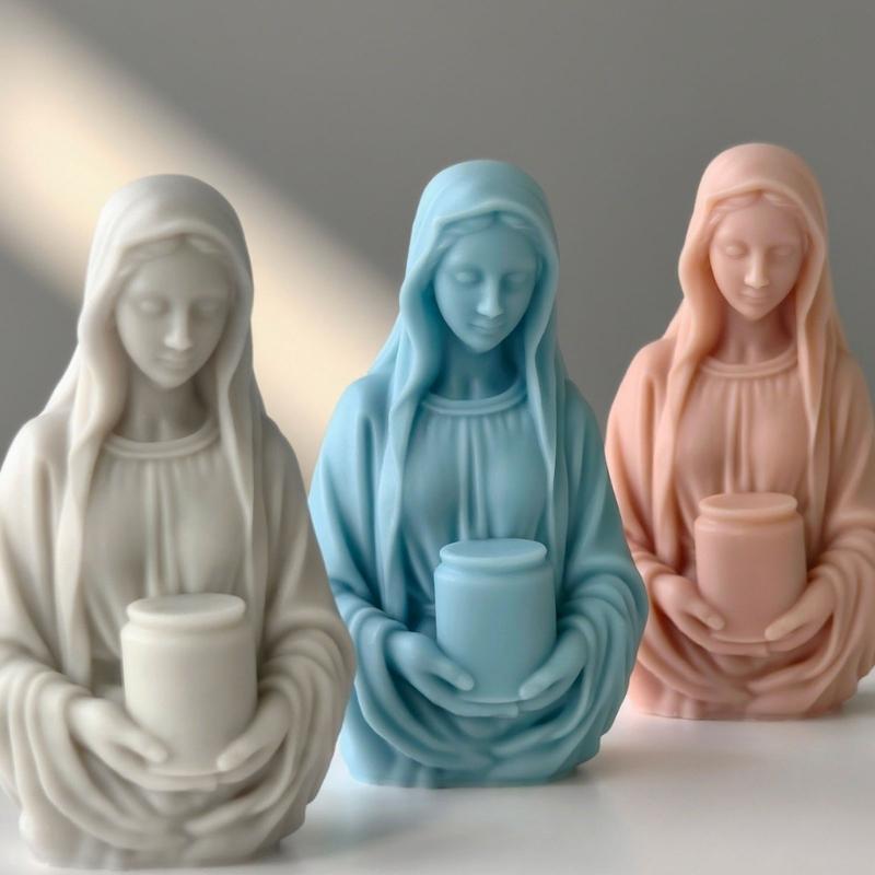 Forma silikonowa do świec portretowych o wysokiej precyzji, odpowiednia do szczegółowej ekspozycji biżuterii i dekoracji domowych. Rzemiosło.