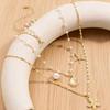 Bohemian Starfish Shell Pendant Necklace Ocean Series Imitation Pearl Vacation Wind Collarbone Chain Women